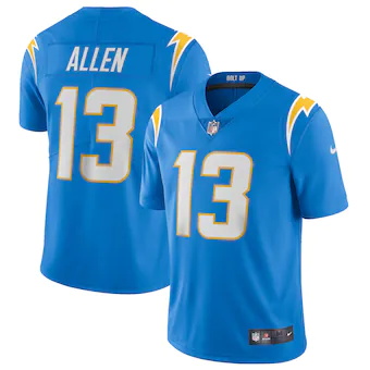 mens nike keenan allen powder blue los angeles chargers vap